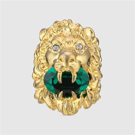 gucci lion ring ebay|Gucci heart and cross ring.